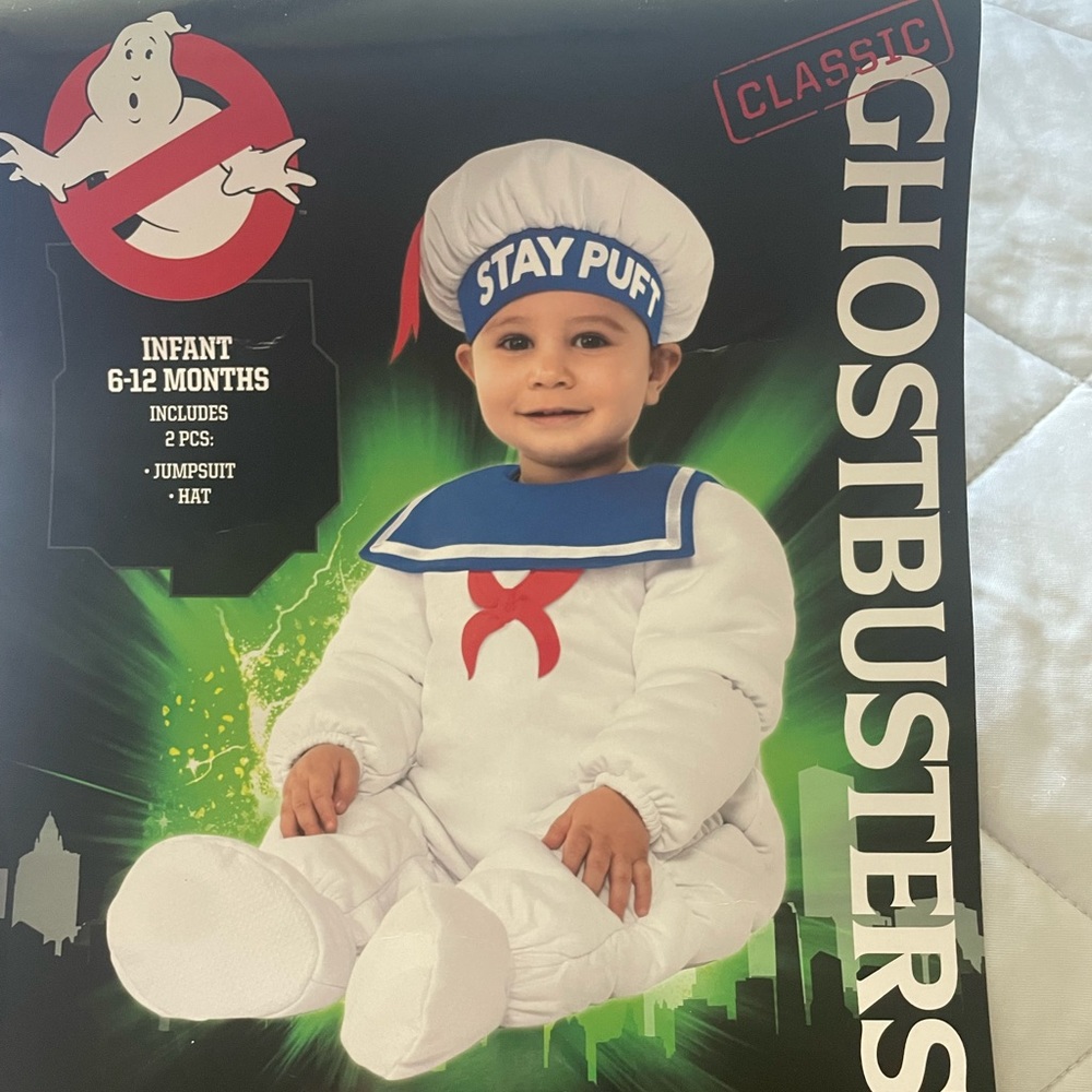 Ghostbusters family costume Stay Puft costume 6-12 month